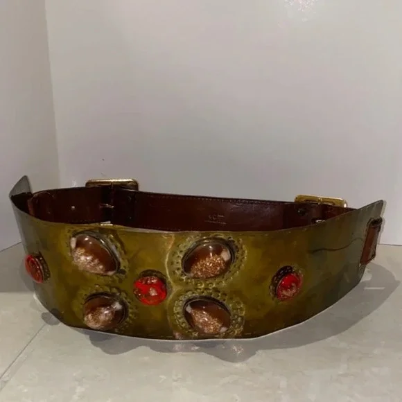 Vintage Metal and Stone Belt​